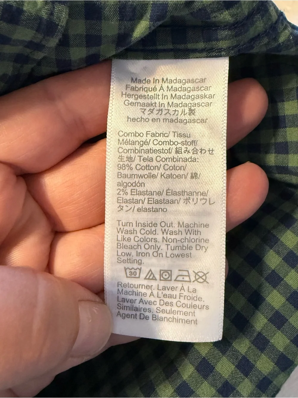 J. Crew lightweight button